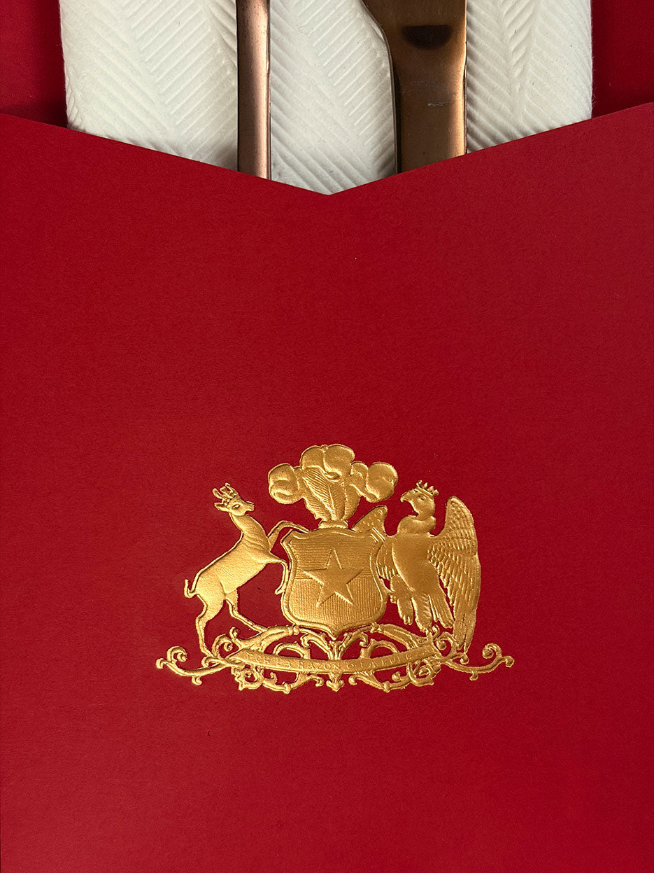 Estuche cubiertos · Escudo