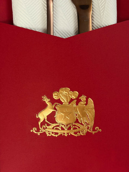 Estuche cubiertos · Escudo