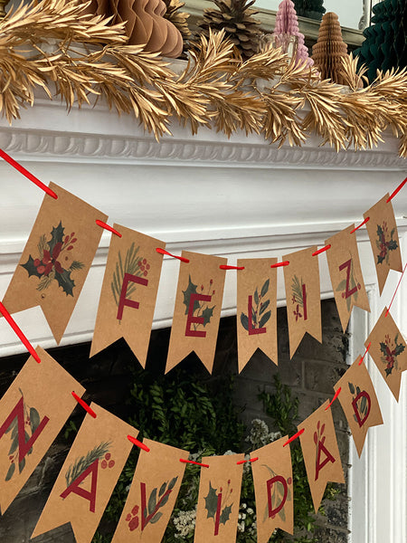 Guirnalda Kraft · Feliz Navidad