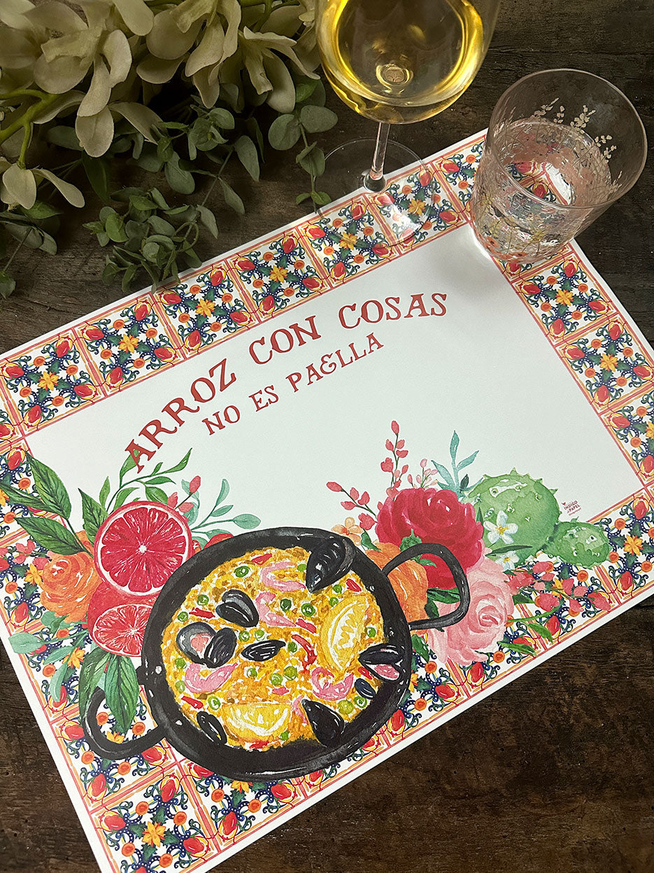 Individual Blanco · Paella
