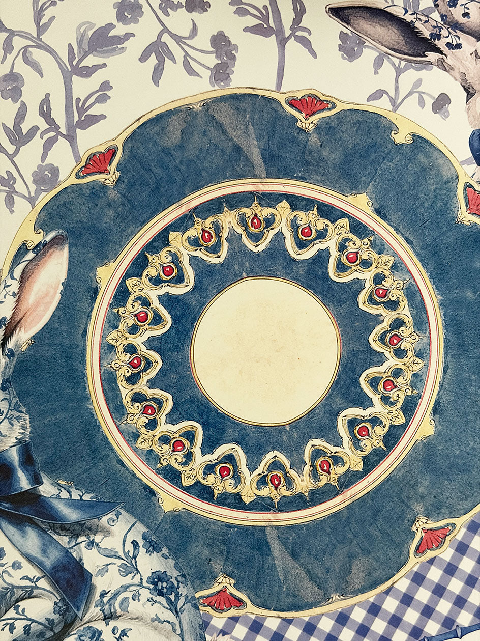 Individual Blanco · Acuarela