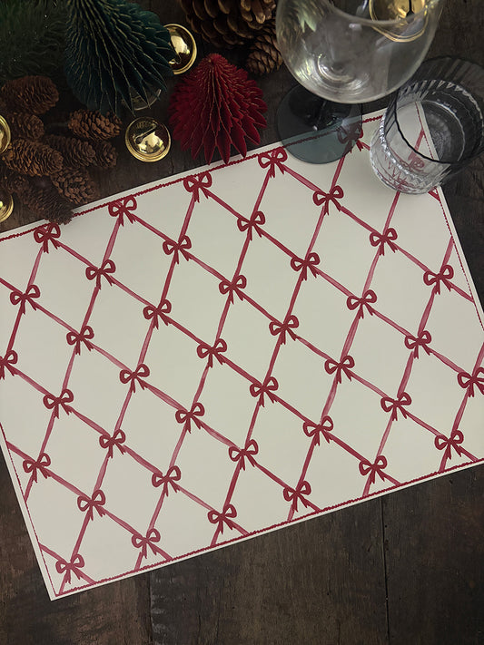 Individual Beige · Bow Rojo