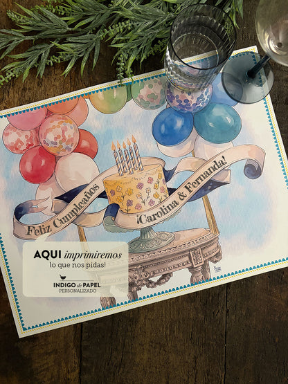 Individual Personalizado · Cumple Azul