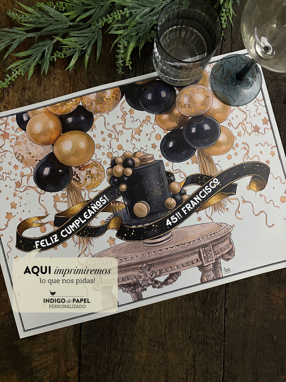 Individual Personalizado · Cumple Negro