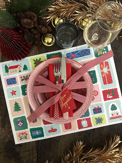 Individual Blanco · Estampillas