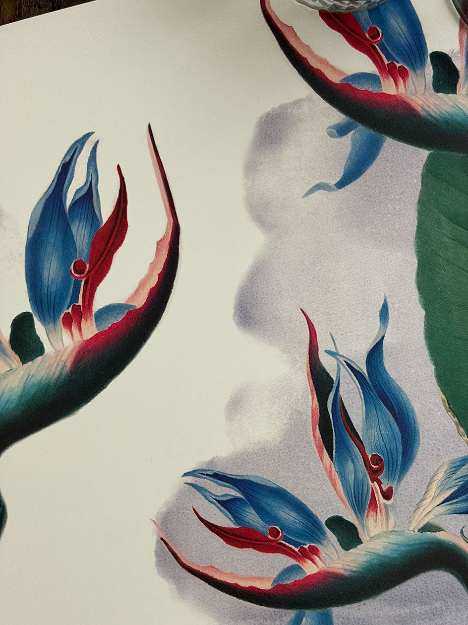 Individual Blanco · Flor del Pájaro