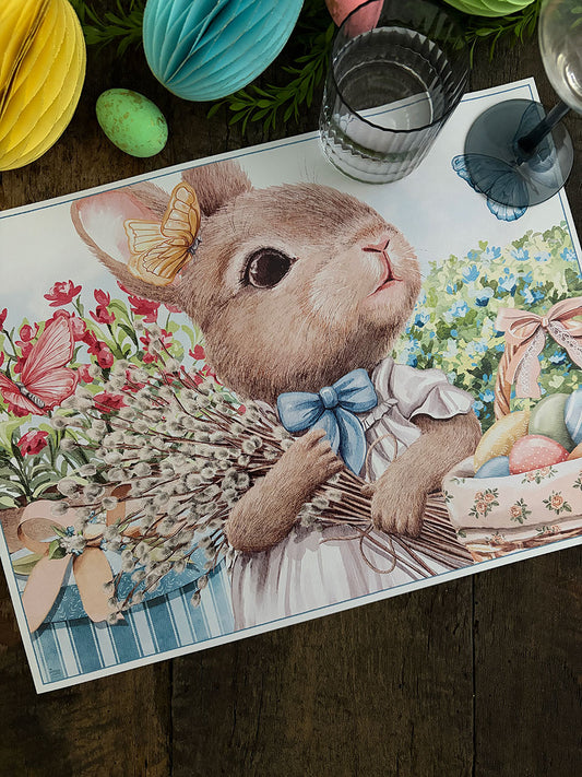 Individual Blanco · Flores Canasto