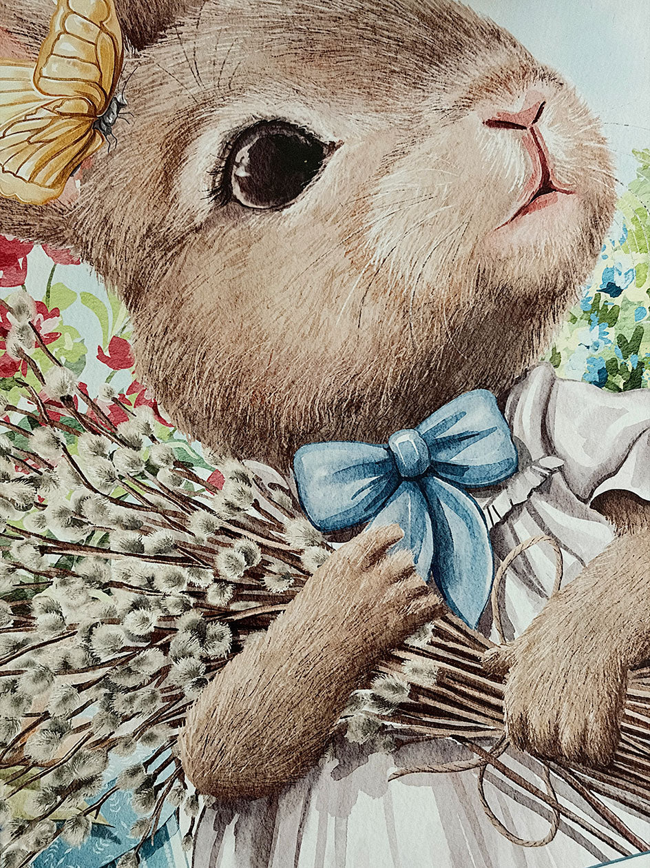 Individual Blanco · Flores Canasto