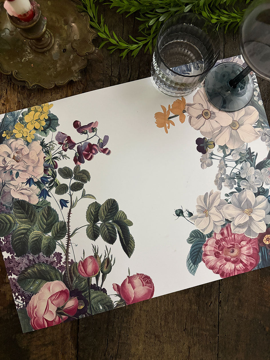 Individual Blanco · Lila