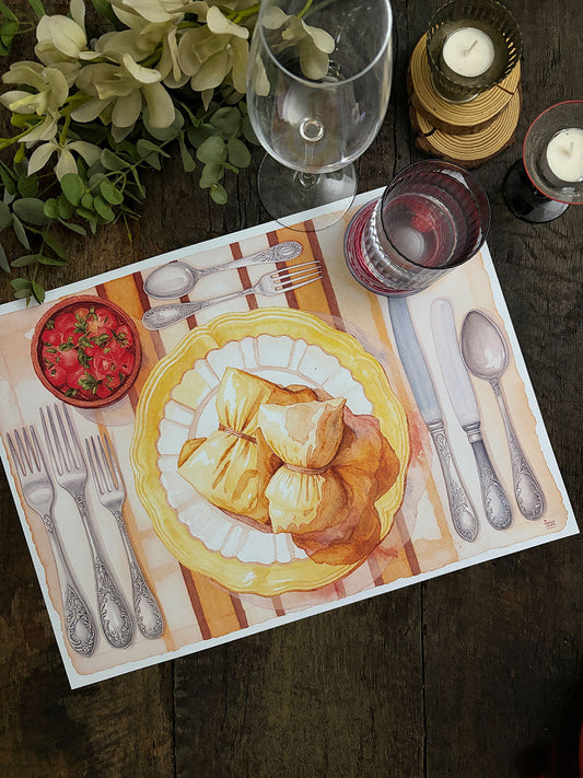 Individual Blanco · Lino Campo