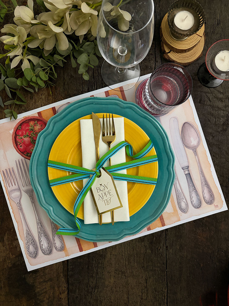 Individual Blanco · Lino Campo