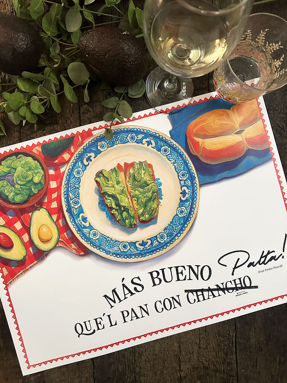 Individual Blanco · Pan con Palta