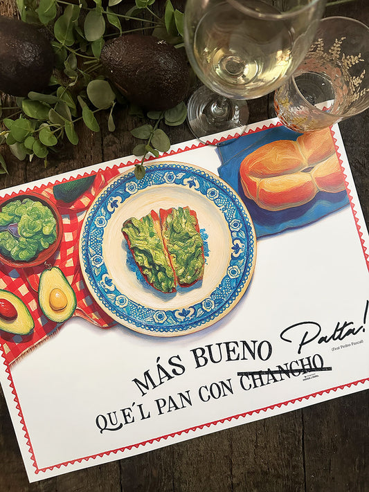 Individual Blanco · Pan con Palta