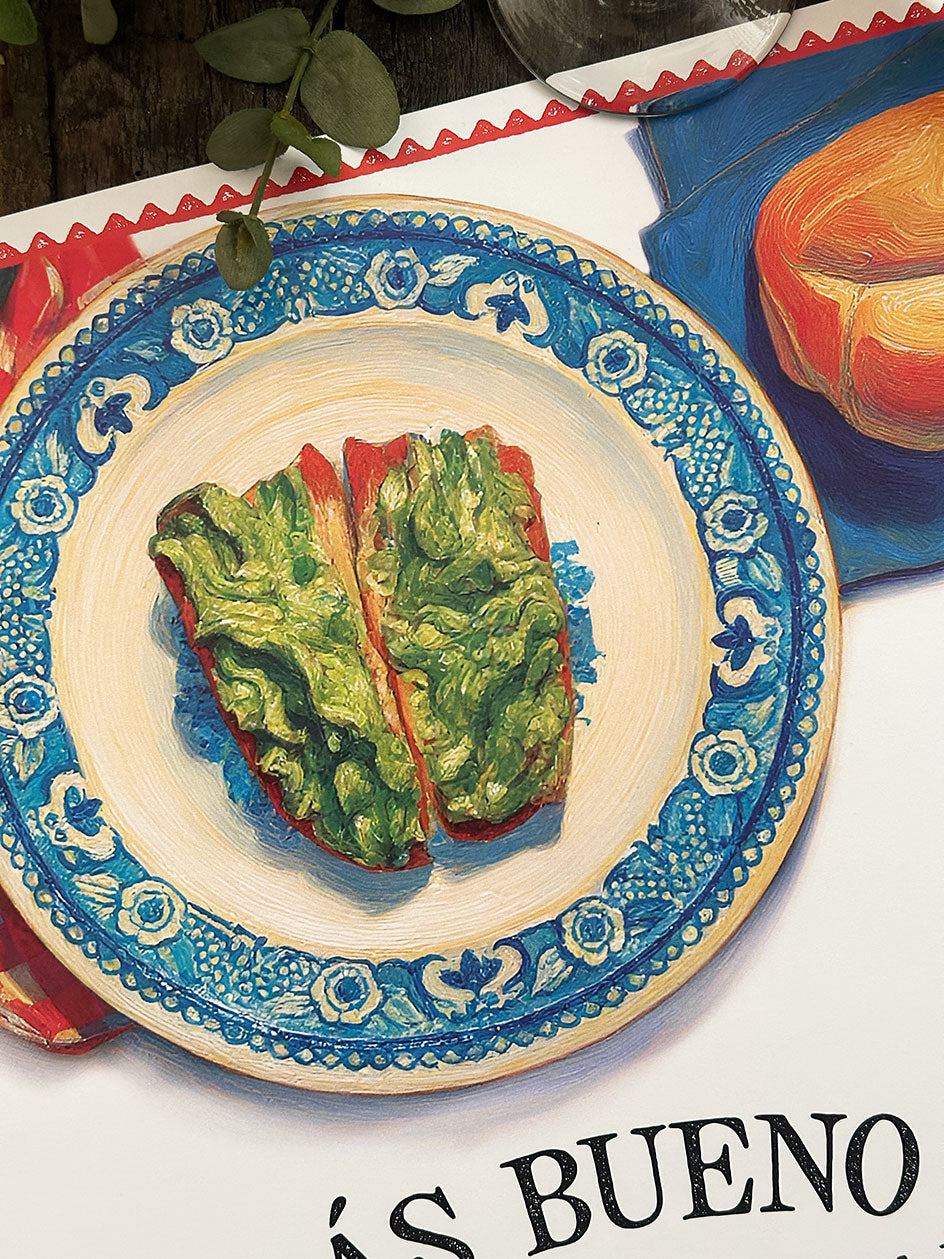Individual Blanco · Pan con Palta