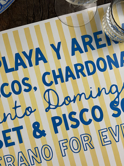 Individual Blanco · Playa Personalizado