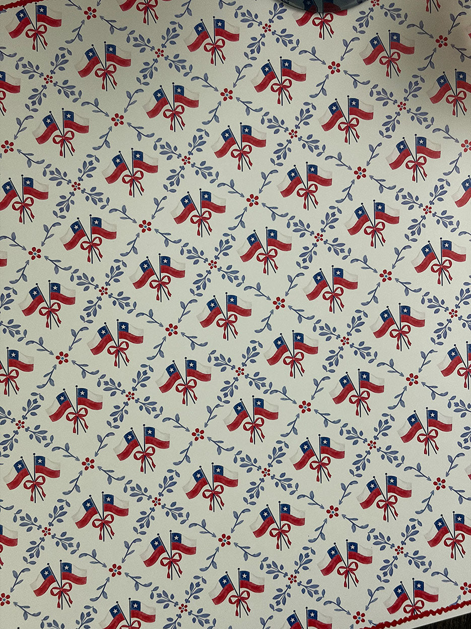 Individual Blanco · Tapiz Banderas