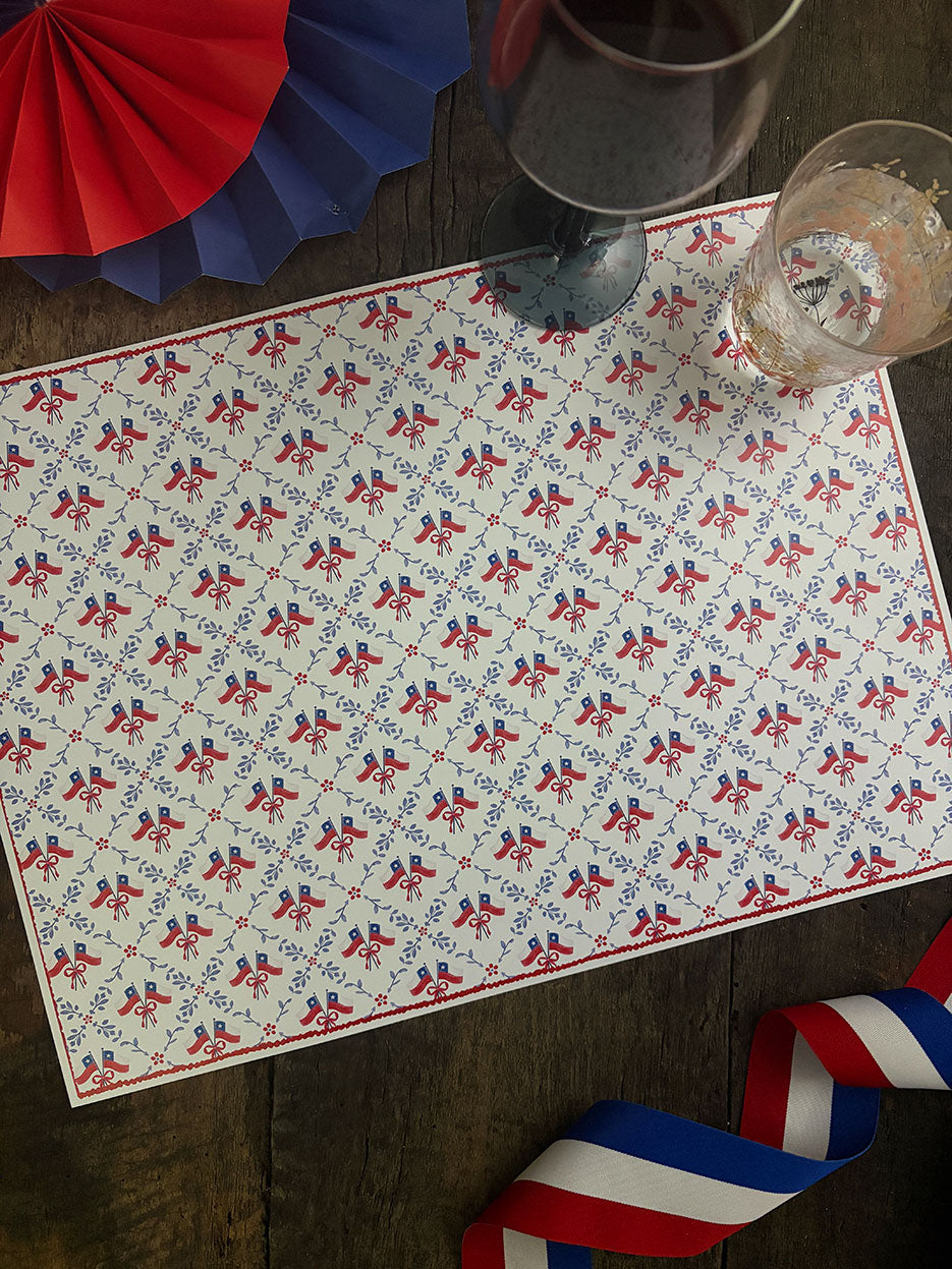 Individual Blanco · Tapiz Banderas