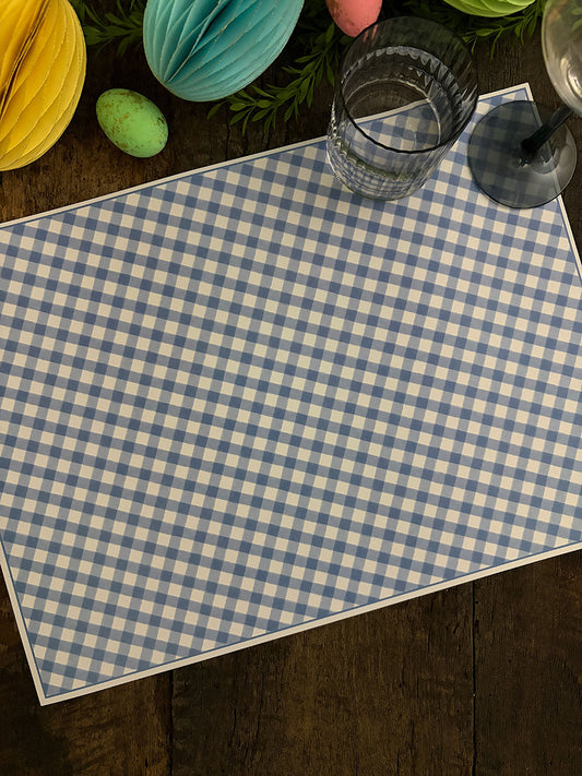 Individual Blanco · Vichy Celeste