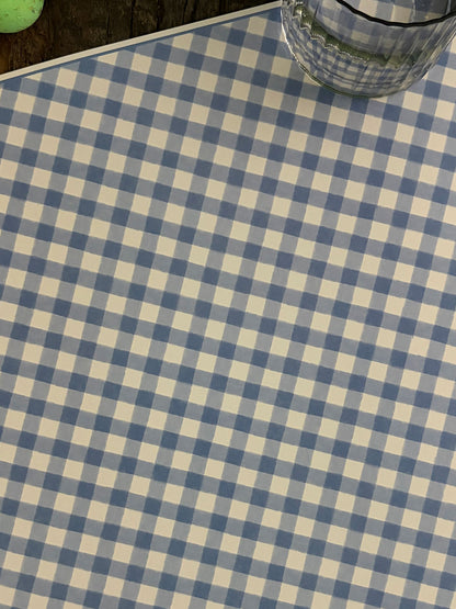 Individual Blanco · Vichy Celeste