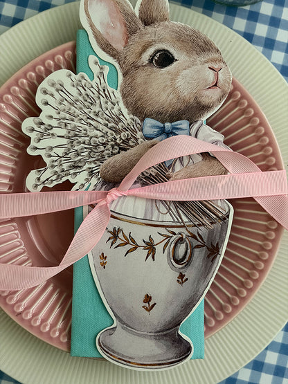 Individual Blanco · Vichy Celeste