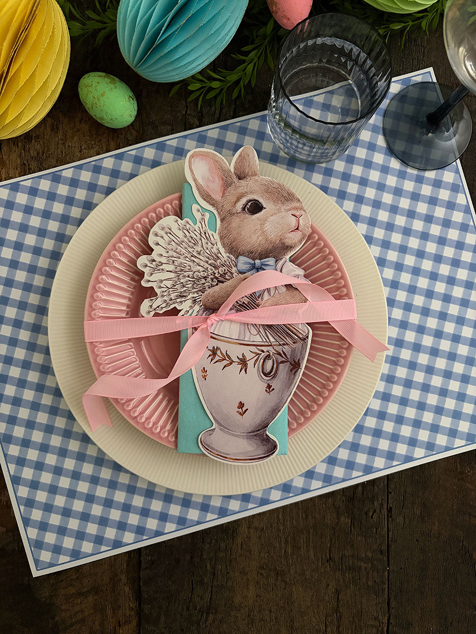 Individual Blanco · Vichy Celeste