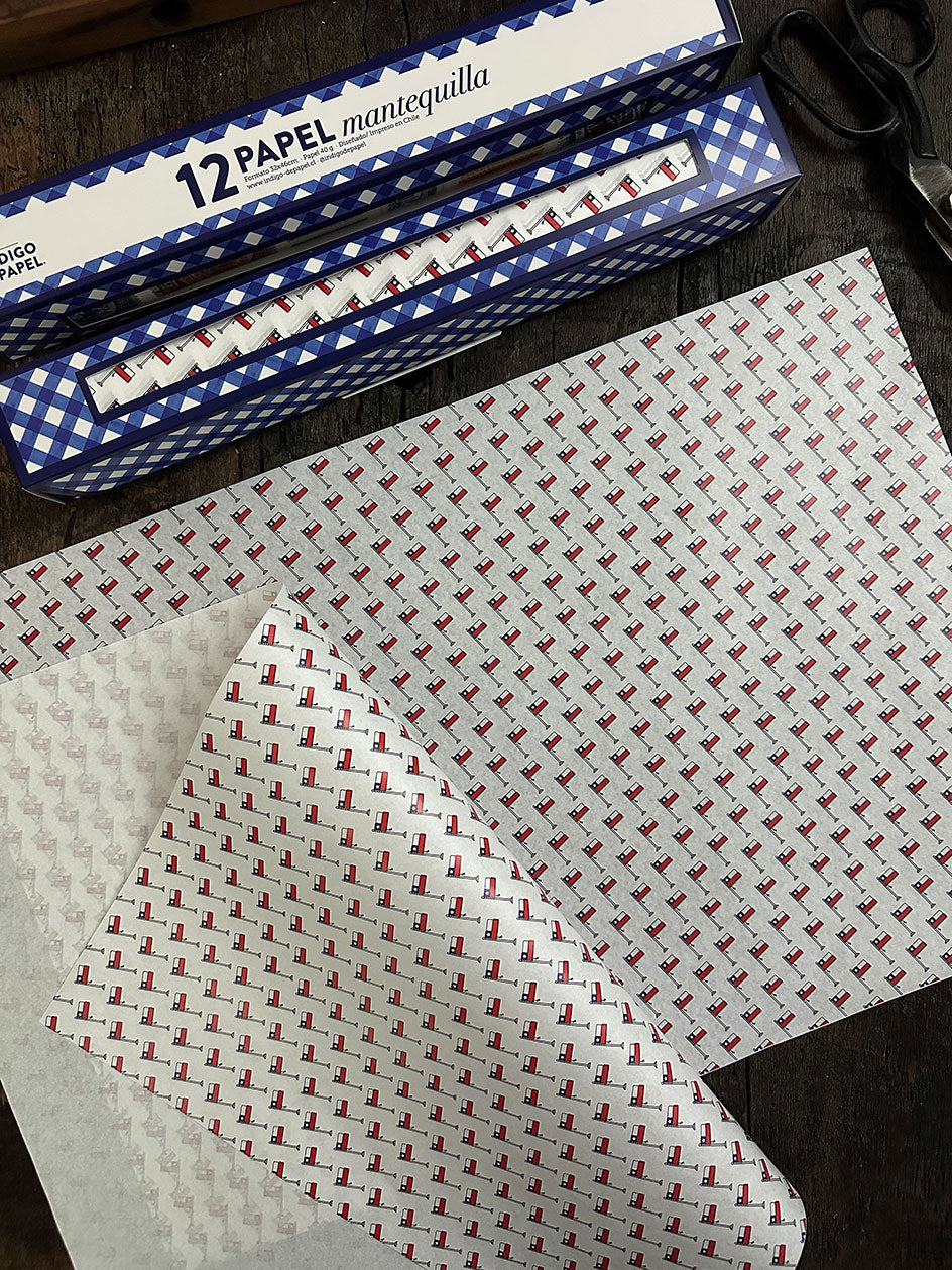 Papel Mantequilla · Banderas Chilenas