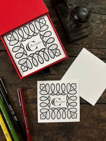 Tarjetas de Escritorio · Mix saludos Rojo