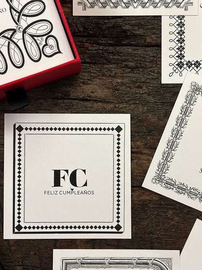Tarjetas de Escritorio · Mix saludos Rojo