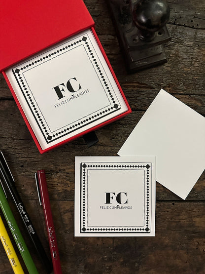 Tarjetas de Escritorio · Mix saludos Rojo
