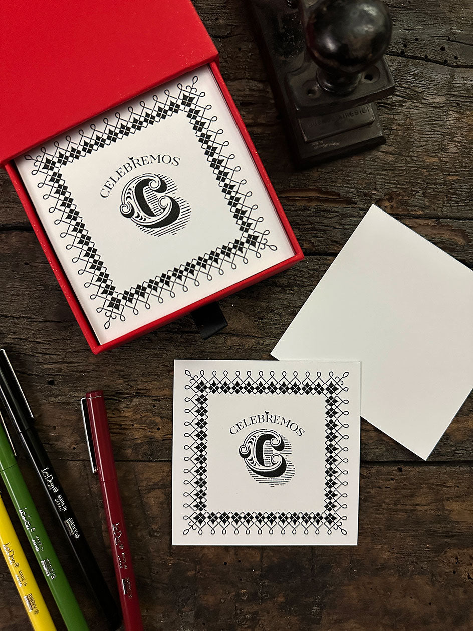 Tarjetas de Escritorio · Mix saludos Rojo