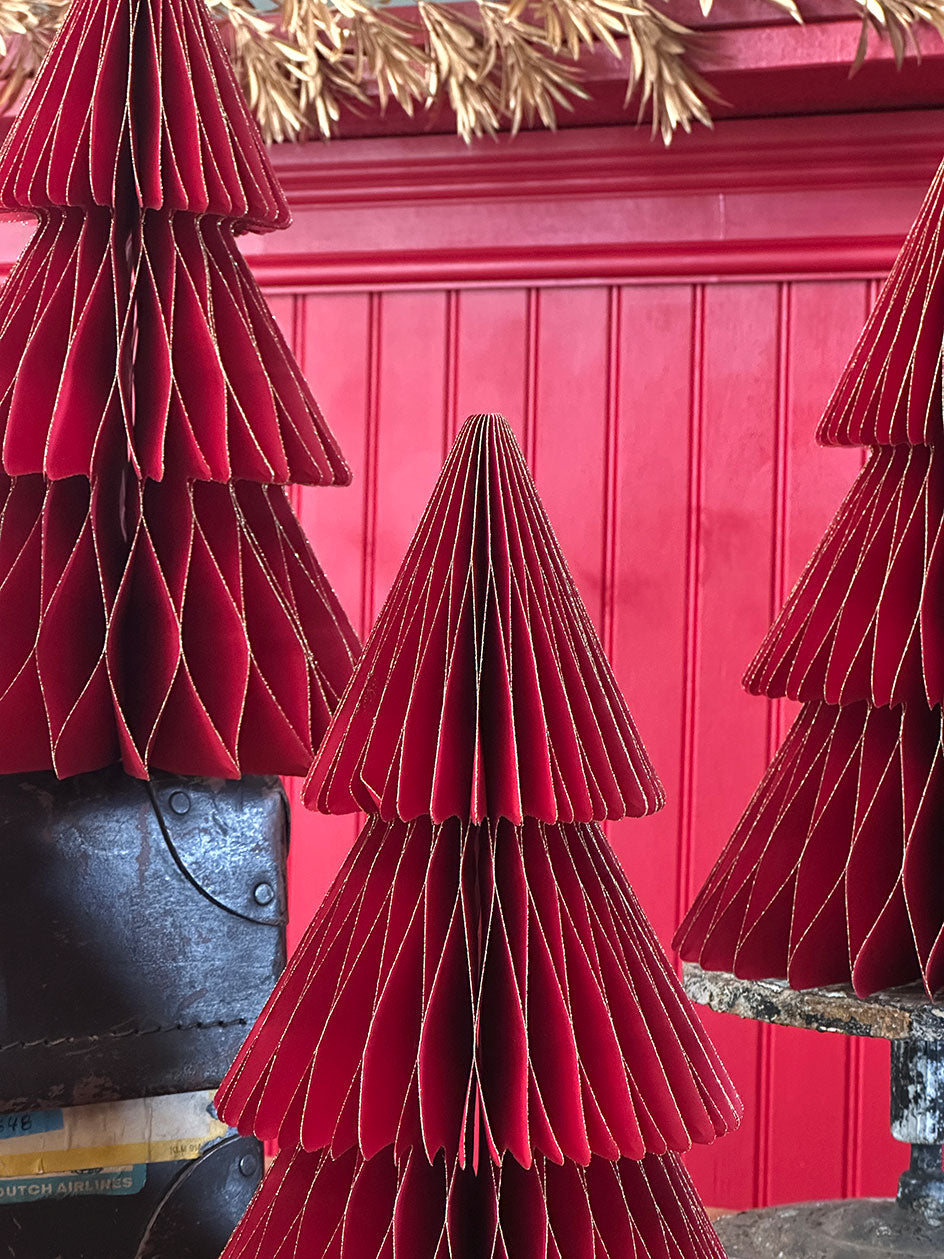 Pino Honeycomb Capas · 30 cm Rojo