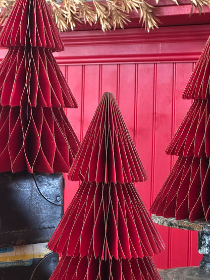 Pino Honeycomb Capas · 30 cm Rojo