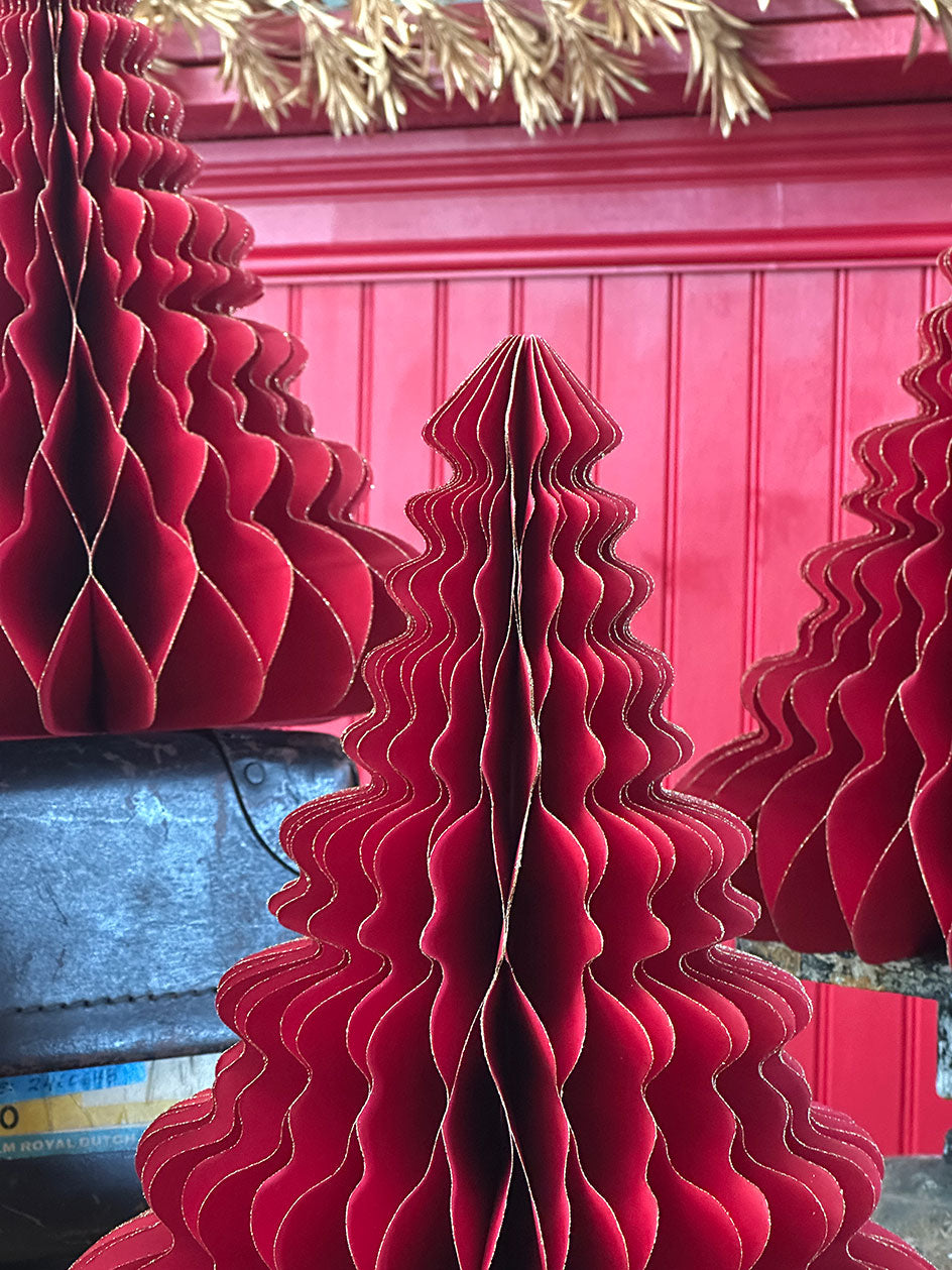 Pino Honeycomb Rojo · 32cm