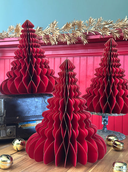 Pino Honeycomb Rojo · 32cm