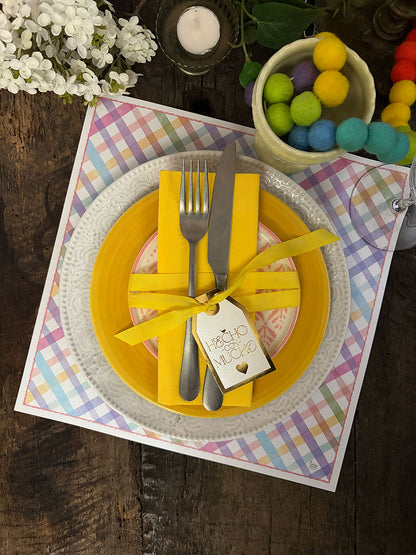 Plato Base · Tartan Cumpleaños