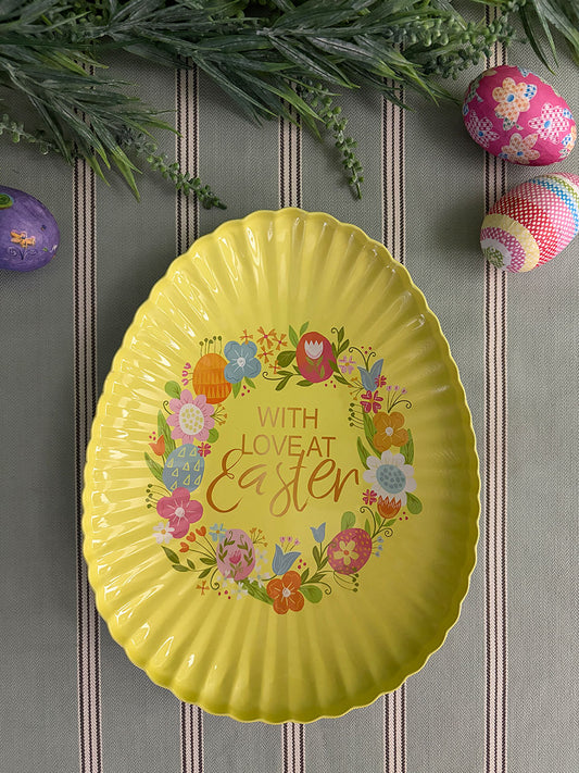 Bandeja Lata · Flores Amarillo