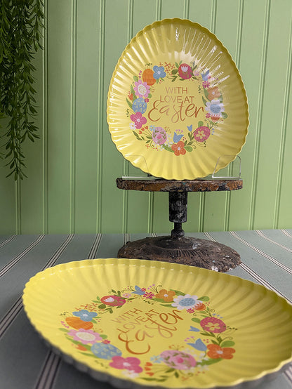 Bandeja Lata · Flores Amarillo