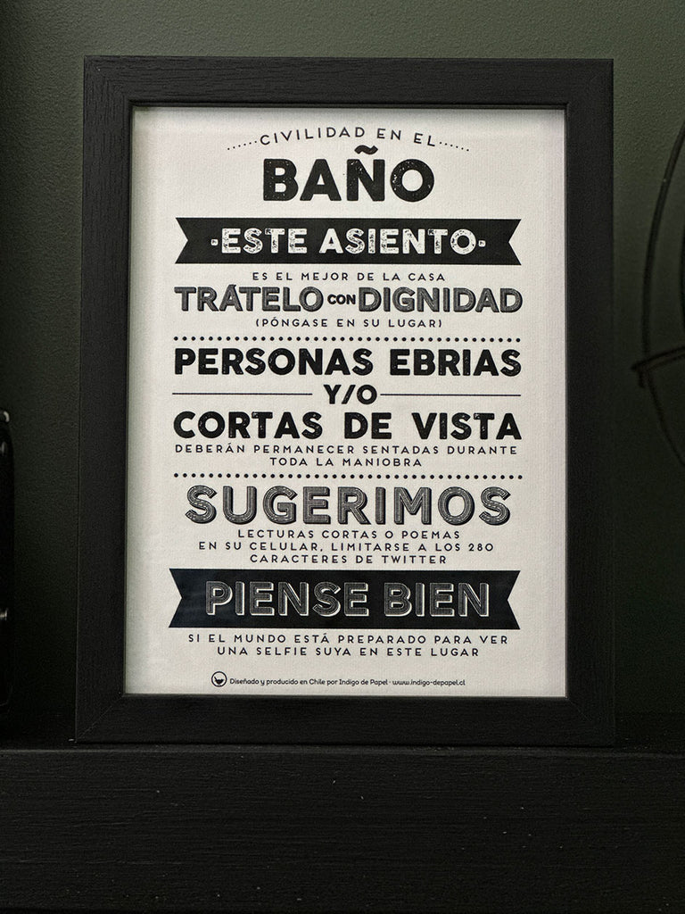 Print Indigo S · Baño