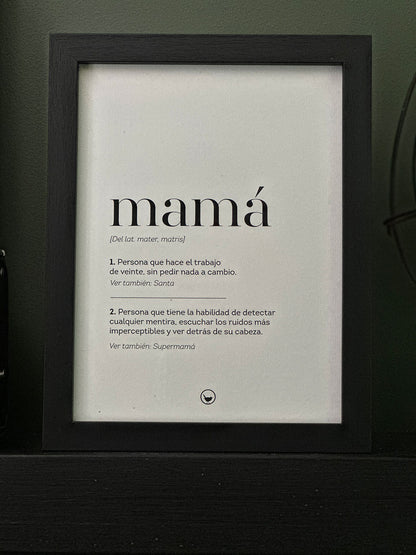 Print Indigo S · Mamá Definición
