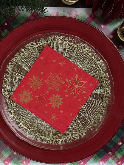 Servilleta Cocktail · Stargazing Red