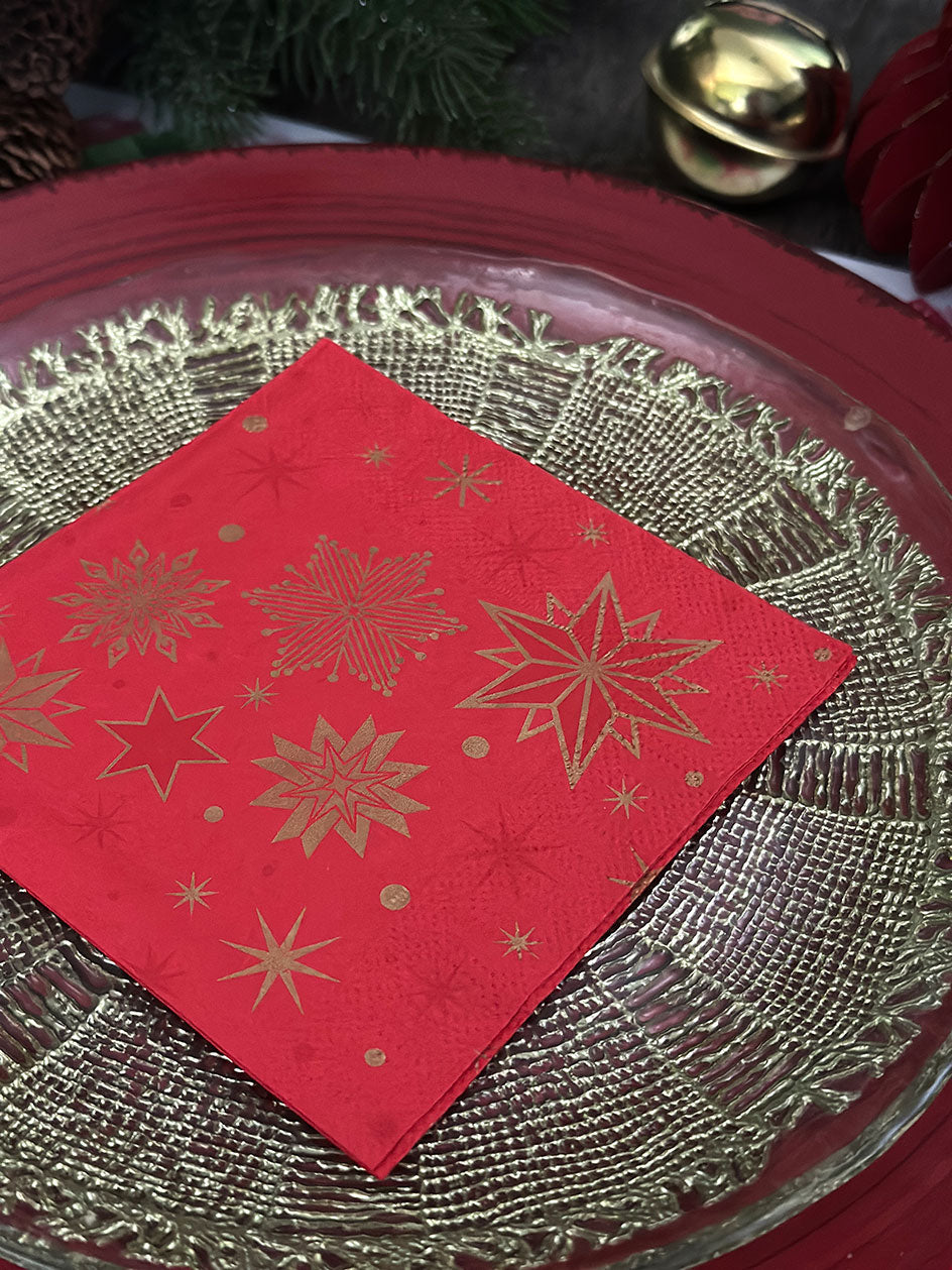 Servilleta Cocktail · Stargazing Red
