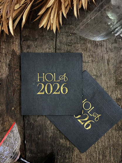 Servilleta Cocktail · Hola 2026