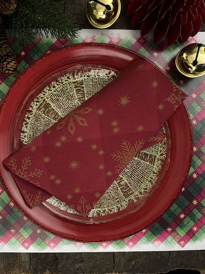 Servilleta · Rombos Burdeo