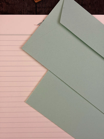 Set de Escritura · Hojas Verdes