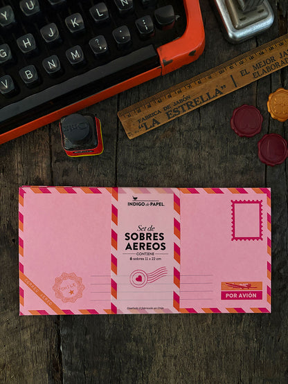 Set de Sobres · Aéreos Rosa