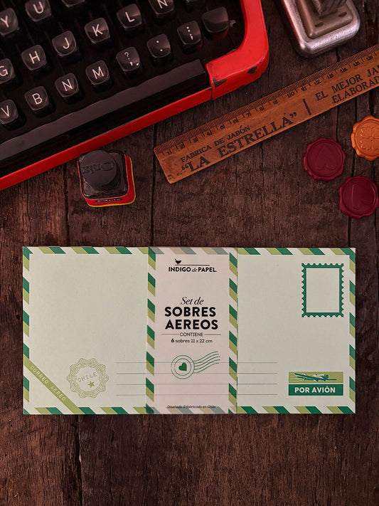 Set de Sobres · Aéreos Verdes