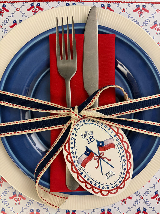 Tag de Mesa · Oval Banderas
