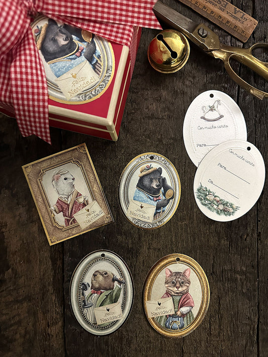 Tags de Regalo · Animales Antique