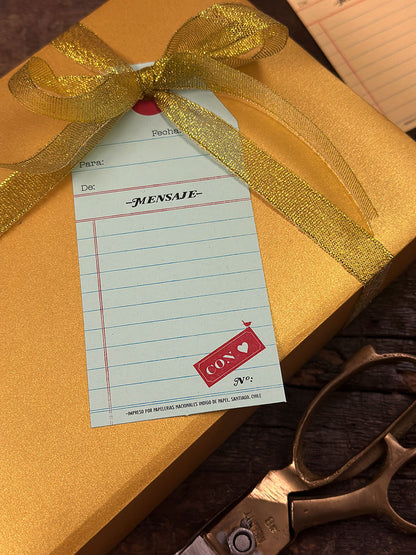Tags de Regalo · Mensajes