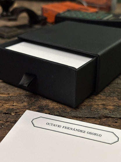 Tarjetas personalizadas · Negro Berlín